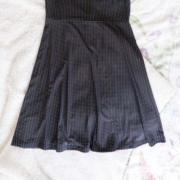 michael kors mini dress / black with silver metal dots / xs - Picture 2 of 6